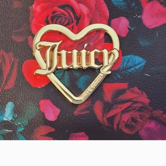 Juicy Couture Black Floral Tote - Picture 2 of 6